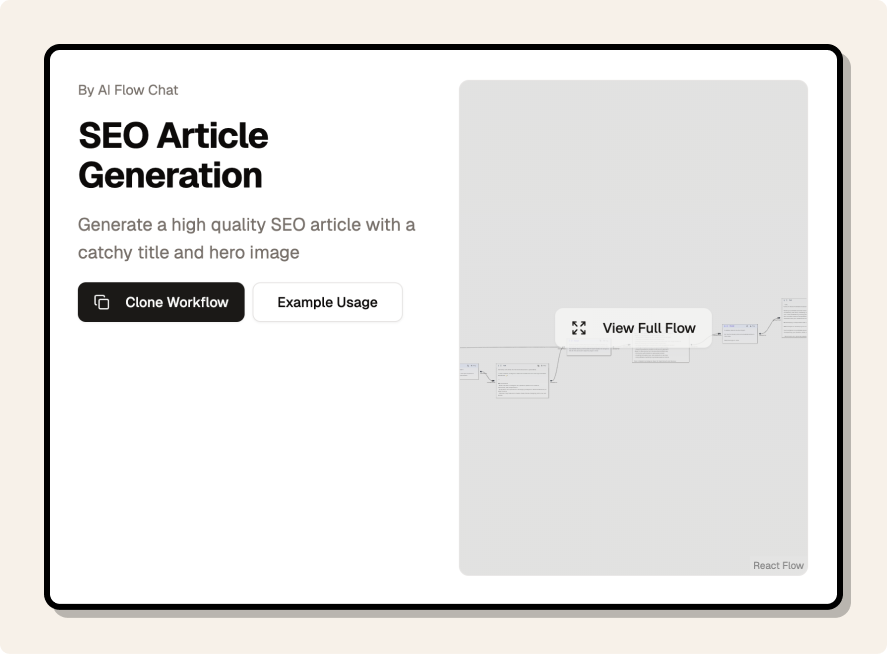 SEO Article Generator Example