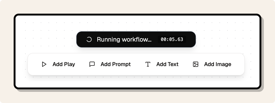 Running indicator status bar