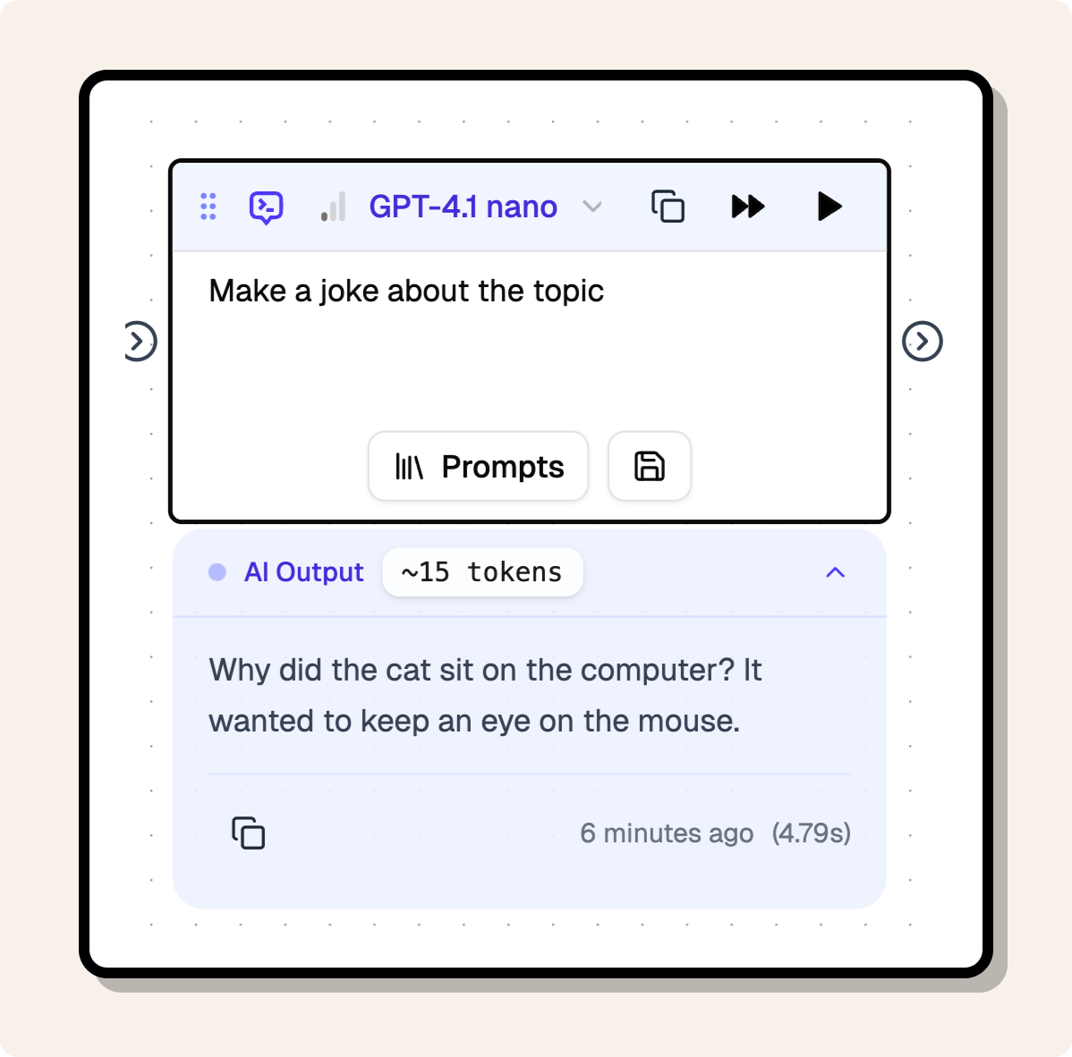 Node Output Modal